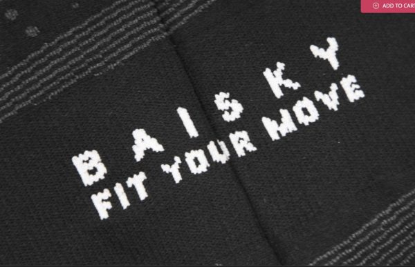 Vớ xe đạp Baisky Sport Socks, freesize, màu Black White - Ảnh 7