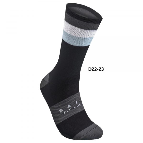 Vớ xe đạp Baisky Sport Socks, freesize, màu Parallel Black - Ảnh 1