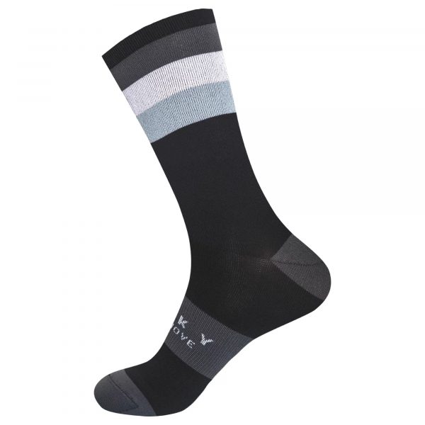 Vớ xe đạp Baisky Sport Socks, freesize, màu Parallel Black - Ảnh 3