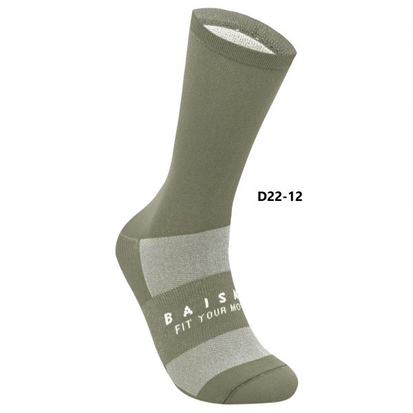 Vớ xe đạp Baisky Sport Socks, freesize, màu PURITY olive green - Ảnh 1
