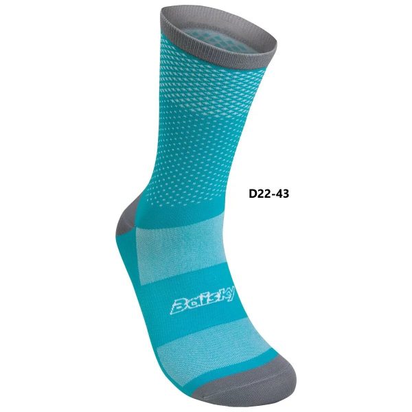 Vớ xe đạp Baisky Sport Socks, freesize, màu Tuquoise/Gray - Ảnh 1