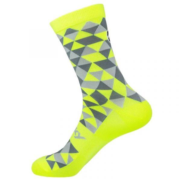 Vớ xe đạp Baisky Sport Socks, freesize, màu Yellow/Gray - Ảnh 2