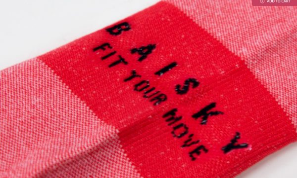 Vớ xe đạp Baisky Sport Socks, freesize, màu PURITY Red - Ảnh 6
