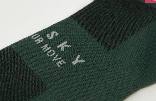 Vớ xe đạp Baisky Sport Socks, freesize, màu PURITY Dark Green - Ảnh 6