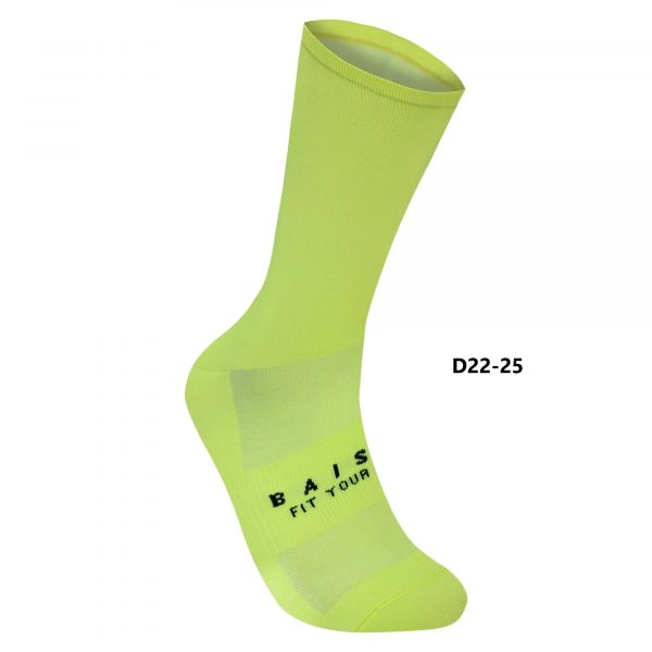 Vớ xe đạp Baisky Sport Socks, freesize, màu PURITY Yellow - Ảnh 1