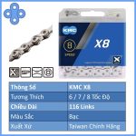 Sên xe đạp KMC X8 ( hàng hộp, hàng chĩnh hãng ) - Ảnh 5