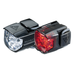 Combo đèn trước và sau, hiệu Topeak TMS067 Highlite Combo Race, xài pin CR2032