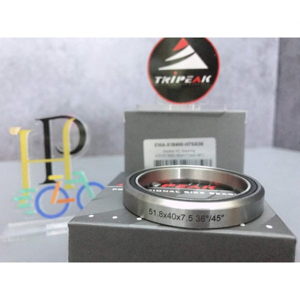 (HS-037) 51.8x40x7.5mm, 36°/45° Bạc đạn chén cổ TRIPEAK Headset Steel Bearing - Ảnh 2