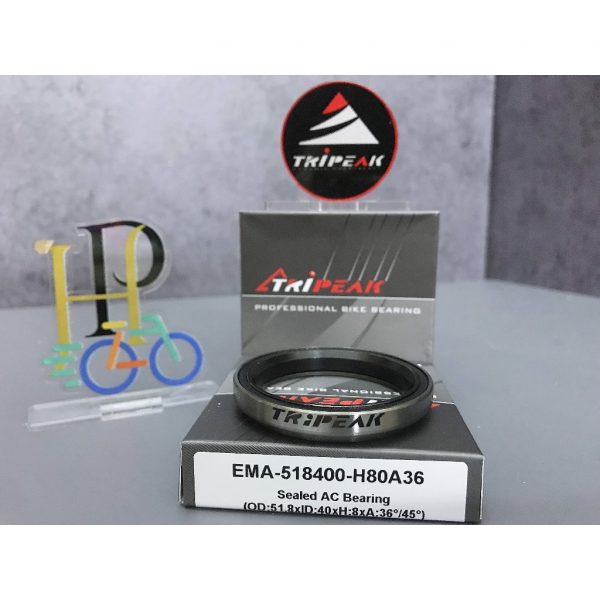 (HS-039) 51.8x40x8mm, 36°/45° Bạc đạn chén cổ TRIPEAK Headset Steel Bearing - Ảnh 3