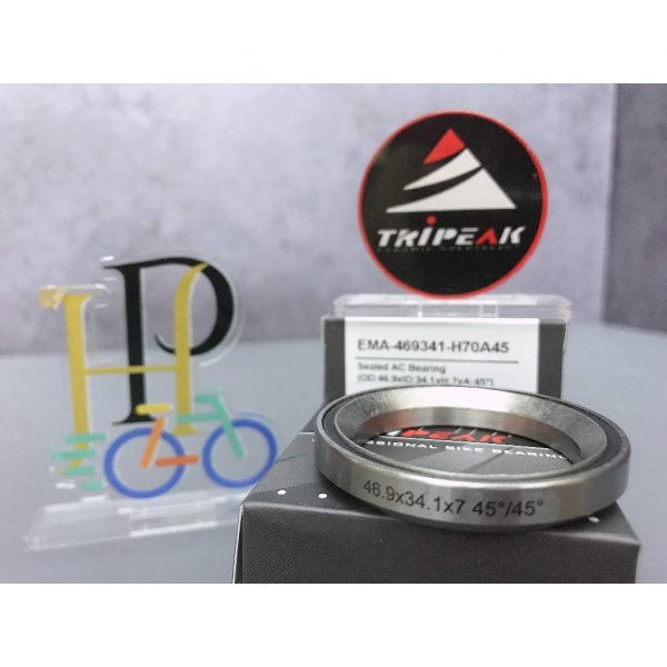 (HS-026) 46.9x34.1x7mm, 45°/45° Bạc đạn chén cổ TRIPEAK Headset Steel Bearing - Ảnh 2