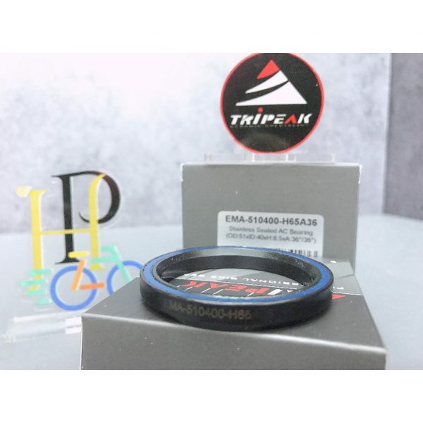 (HS-036) 51x40x6.5mm, 36°/36° Bạc đạn chén cổ TRIPEAK Headset Steel Bearing - Ảnh 1