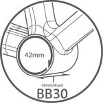 (BB4Y-009) Trục giữa BB TRIPEAK BB30 cho hệ 3 giò 3in1, bạc đạn ceramic Coated Hybrid Bearing - Ảnh 8