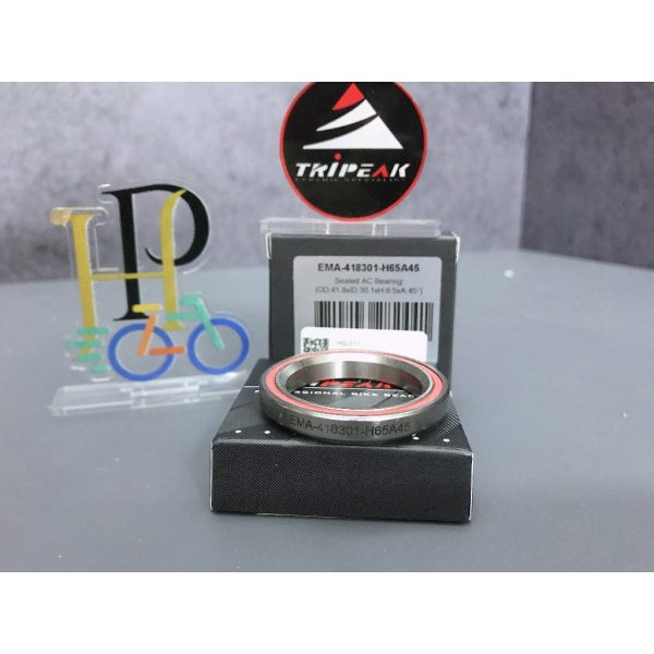 (HS-011)41.8x30.1x6.5mm, 45°/45° Bạc đạn chén cổ TRIPEAK Headset Steel Bearing - Ảnh 1