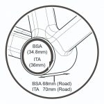 Trục giữa TRIPEAK BB BSA 68mm cho giò Shimano 24mm, bạc đạn Ceramic Bearing/Steel Bearing - Ảnh 5