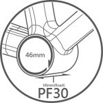 (BB4Y-010) Trục giữa PF30 TRIPEAK cho hệ 3 giò 3in1, bạc đạn ceramic Coated Hybrid Bearing - Ảnh 7