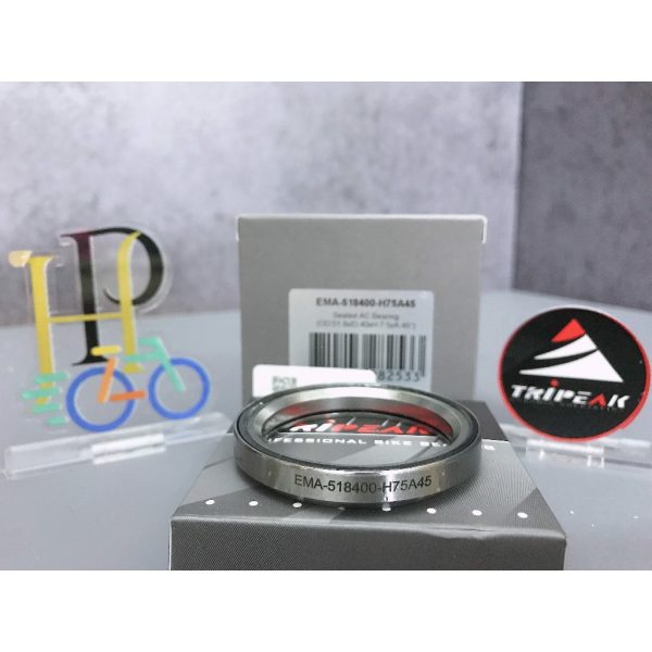 (HS-038) 51.8x40x7.5mm, 45°/45° Bạc đạn chén cổ TRIPEAK Headset Steel Bearing - Ảnh 1