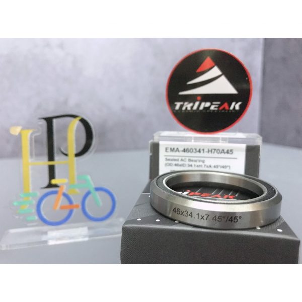 (HS-025) 46x34.1x7mm , 45°/45° Bạc đạn chén cổ TRIPEAK Headset Steel Bearing - Ảnh 2