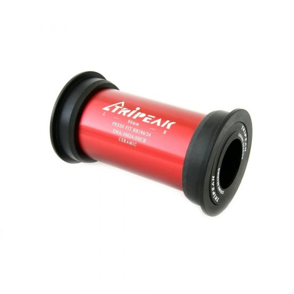 Trục giữa BB TRIPEAK BB386 cho giò Shimano 24mm, bạc đạn Ceramic Bearing/Steel Bearing - Ảnh 1