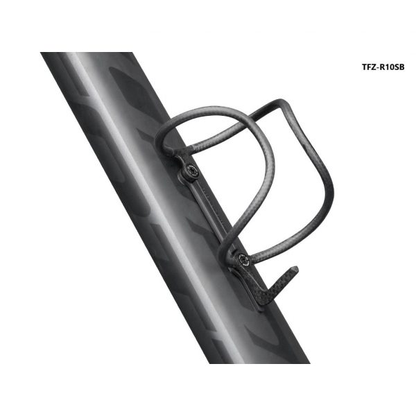 Gọng bình nước bằng Carbon, hiệu Topeak TFZ-R10SB Feza Cage R10S, màu đen, nặng 10g - Ảnh 2