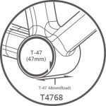(BB4Y-003) Trục giữa BB TRIPEAK T47 68/73mm cho hệ 3 giò 3in1, bạc đạn ceramic Coated Hybrid Bearing - Ảnh 6