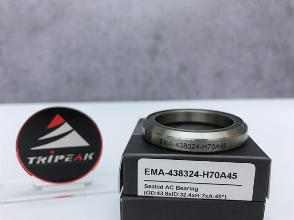 (HS-050) 43.8x32.4x7mm, 45°/45° Bạc đạn chén cổ TRIPEAK Headset Steel Bearing - Ảnh 1