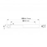 (HS-010) 41.7x30.1x9mm, 45°/45° Bạc đạn chén cổ TRIPEAK Headset Steel Bearing - Ảnh 5