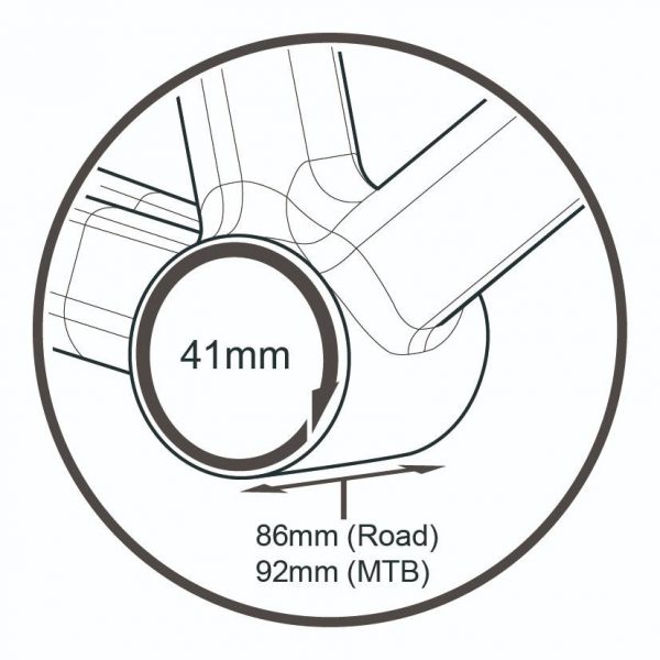Trục giữa BB Tripeak BB86 Twistfit | tương thích giò Shimano | bạc đạn steel bearing - Ảnh 6