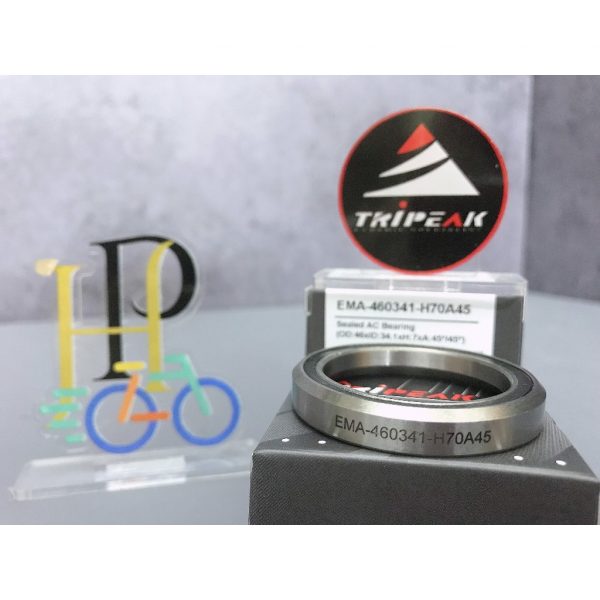 (HS-025) 46x34.1x7mm , 45°/45° Bạc đạn chén cổ TRIPEAK Headset Steel Bearing - Ảnh 1