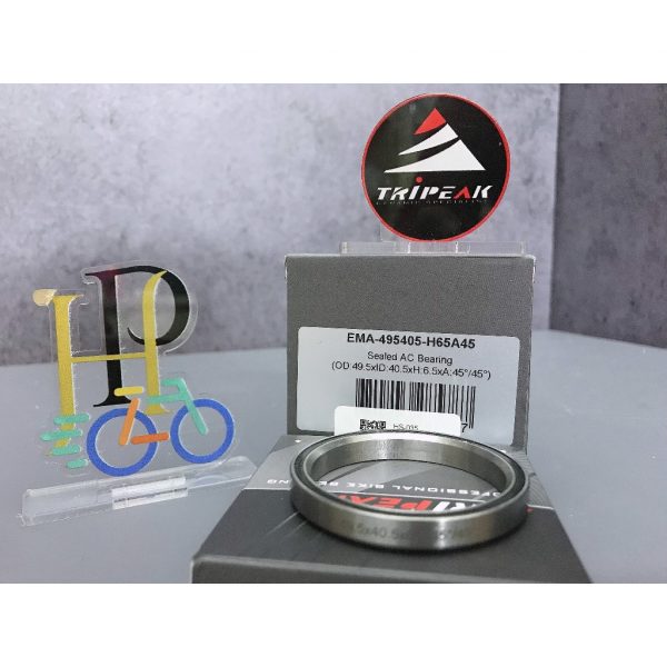 (HS-035) 49.5x40.5x7mm, 45°/45° Bạc đạn chén cổ TRIPEAK Headset Steel Bearing - Ảnh 5