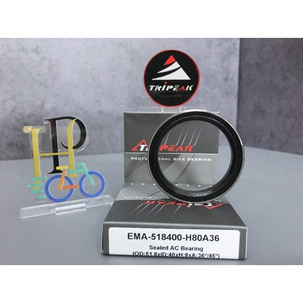 (HS-039) 51.8x40x8mm, 36°/45° Bạc đạn chén cổ TRIPEAK Headset Steel Bearing - Ảnh 4