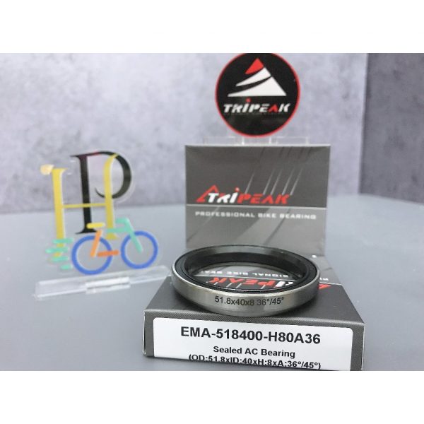 (HS-039) 51.8x40x8mm, 36°/45° Bạc đạn chén cổ TRIPEAK Headset Steel Bearing - Ảnh 2