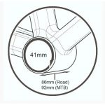 Trục giữa BB Tripeak BB86 cho giò Shimano 24mm, bạc đạn Ceramic Bearing/Steel Bearing - Ảnh 2