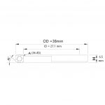 (HS-001) 38x27.1x6.5mm, 36°/45° Bạc đạn chén cổ TRIPEAK Headset Steel Bearing - Ảnh 8