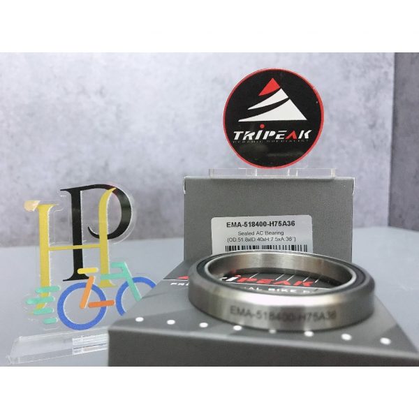 (HS-037) 51.8x40x7.5mm, 36°/45° Bạc đạn chén cổ TRIPEAK Headset Steel Bearing - Ảnh 4