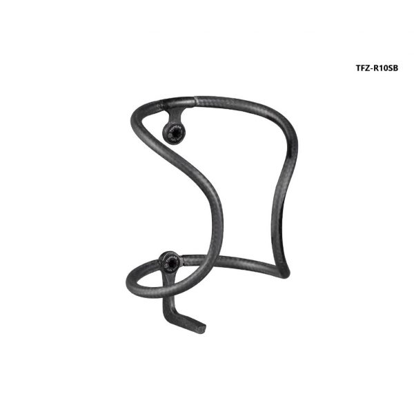 Gọng bình nước bằng Carbon, hiệu Topeak TFZ-R10SB Feza Cage R10S, màu đen, nặng 10g - Ảnh 1