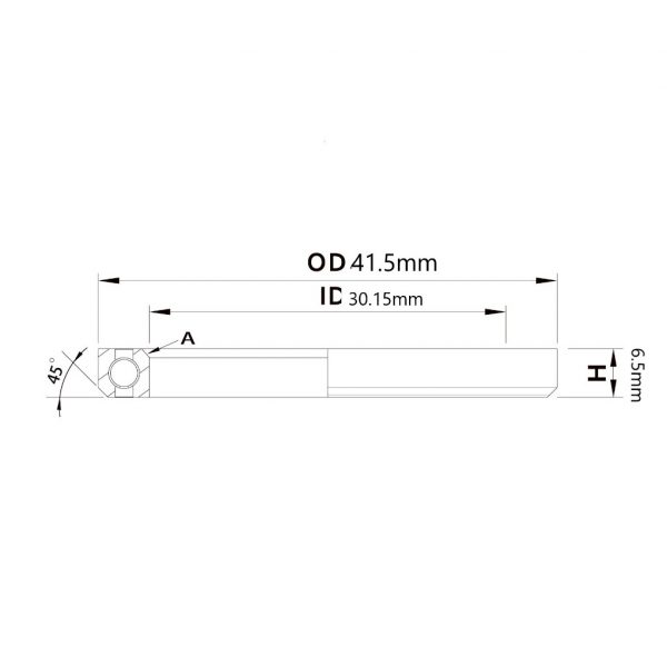 (HS-009) 41.5x30.15x6.5mm, 36°/45° Bạc đạn chén cổ TRIPEAK Headset Steel Bearing - Ảnh 5