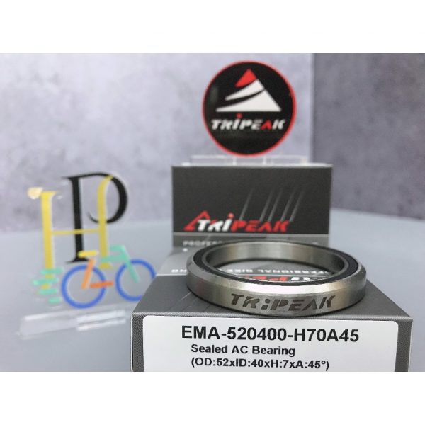 (HS-044) 52x40x7mm, 45°/45° Bạc đạn chén cổ TRIPEAK Headset Steel Bearing - Ảnh 3