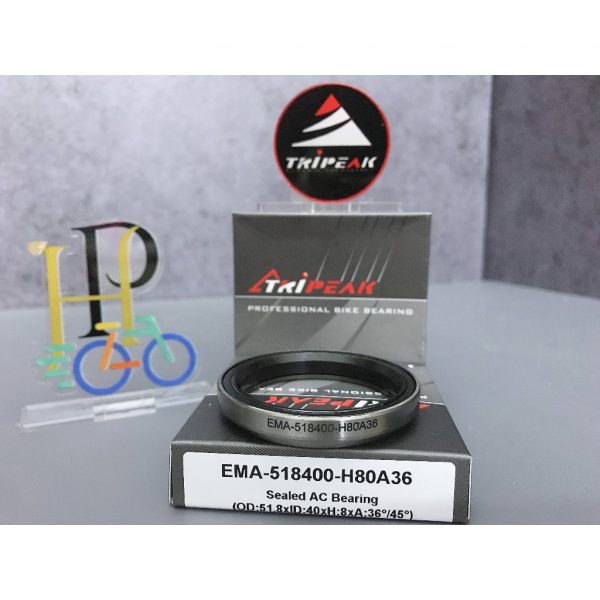 (HS-039) 51.8x40x8mm, 36°/45° Bạc đạn chén cổ TRIPEAK Headset Steel Bearing - Ảnh 1