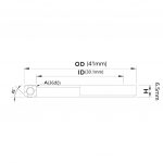 (HS-004) 41x30.1x6.5mm, 36°/45° Bạc đạn chén cổ TRIPEAK Headset Steel Bearing - Ảnh 5