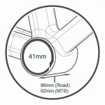 (BBF-014) Trục giữa BB TRIPEAK BB86 Twistfit cho giò Rotor 30mm, Bạc đạn Ceramic Bearing/Steel Bearing - Ảnh 6