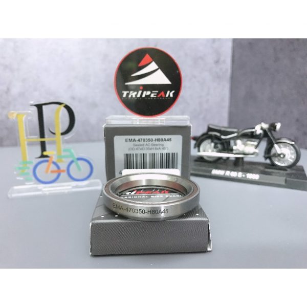 (HS-030) 47x35x8mm, 45°/45° Bạc đạn chén cổ TRIPEAK Headset Steel Bearing - Ảnh 1