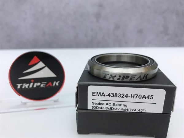 (HS-050) 43.8x32.4x7mm, 45°/45° Bạc đạn chén cổ TRIPEAK Headset Steel Bearing - Ảnh 2